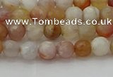 CAG9718 15.5 inches 4mm faceted round colorful agate beads