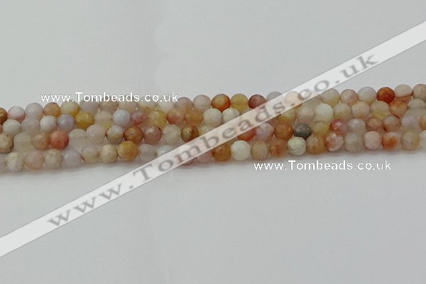 CAG9719 15.5 inches 6mm faceted round colorful agate beads wholesale