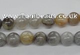 CAG972 15.5 inches 8mm round bamboo leaf agate gemstone beads