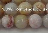 CAG9721 15.5 inches 10mm faceted round colorful agate beads wholesale