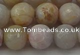 CAG9722 15.5 inches 12mm faceted round colorful agate beads wholesale