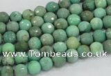 CAG975 15.5 inches 4mm faceted round green grass agate gemstone beads