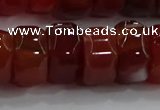 CAG9782 15.5 inches 8*16mm faceted rondelle agate gemstone beads