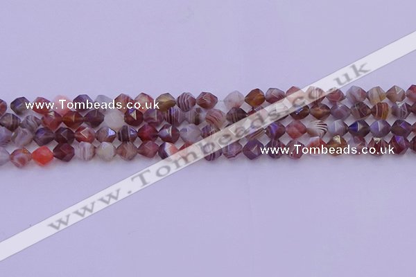 CAG9791 15.5 inches 6mm faceted nuggets botswana agate beads