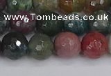 CAG9832 15.5 inches 8mm faceted round Indian agate beads