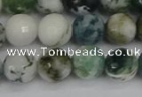 CAG9840 15.5 inches 10mm faceted round tree agate beads