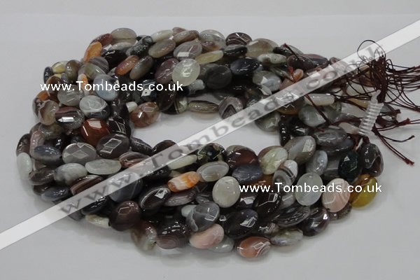 CAG985 15.5 inches 13*18mm faceted oval botswana agate beads