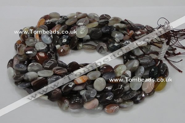 CAG987 15.5 inches 20*30mm faceted oval botswana agate beads