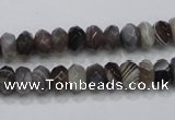 CAG988 15.5 inches 5*8mm faceted rondelle botswana agate beads