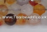 CAG9892 15.5 inches 10mm faceted round dendritic agate beads