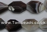 CAG990 15.5 inches 15*20mm faceted freeform botswana agate beads