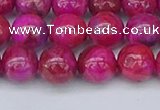 CAG9926 15.5 inches 8mm round fuchsia crazy lace agate beads