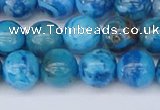 CAG9933 15.5 inches 8mm round blue crazy lace agate beads