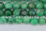 CAG9939 15.5 inches 6mm round green crazy lace agate beads