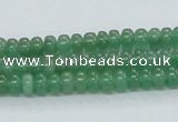 CAJ10 15.5 inches 4*6mm rondelle green aventurine jade beads