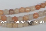 CAJ102 15.5 inches 6mm round red aventurine jade beads wholesale