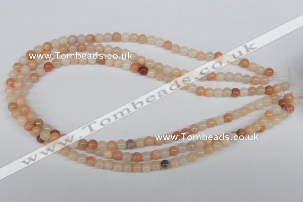 CAJ102 15.5 inches 6mm round red aventurine jade beads wholesale