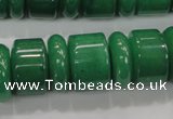 CAJ12 15.5 inches 6*18mm & 12*18mm rondelle green aventurine beads