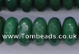 CAJ20 15.5 inches 10*20mm faceted rondelle green aventurine beads