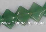 CAJ303 15.5 inches 18*18mm diamond green aventurine jade beads