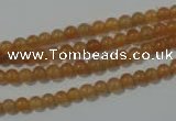 CAJ350 15.5 inches 4mm round red aventurine beads wholesale