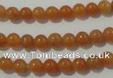 CAJ351 15.5 inches 6mm round red aventurine beads wholesale