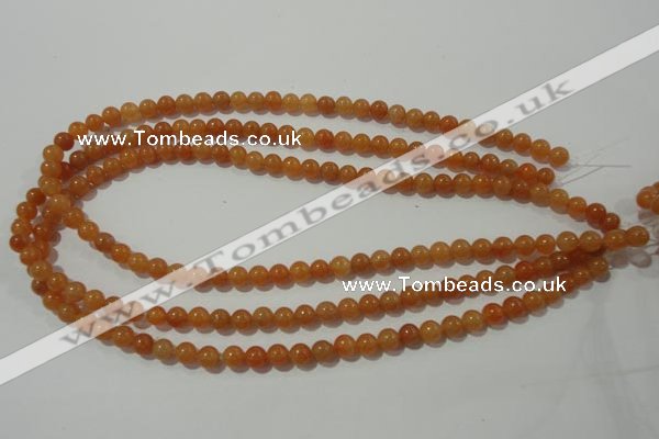 CAJ351 15.5 inches 6mm round red aventurine beads wholesale