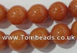 CAJ355 15.5 inches 14mm round red aventurine beads wholesale