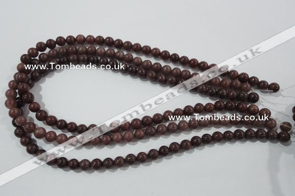 CAJ452 15.5 inches 7mm round purple aventurine beads wholesale