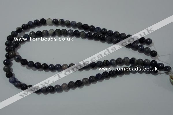 CAJ502 15.5 inches 8mm round blue aventurine beads wholesale