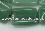 CAJ54 15.5 inches 22*30mm rectangle green aventurine jade beads wholesale