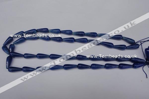 CAJ573 15.5 inches 7*18mm teardrop blue aventurine beads wholesale