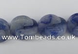 CAJ584 15.5 inches 16*16mm curved moon blue aventurine beads wholesale