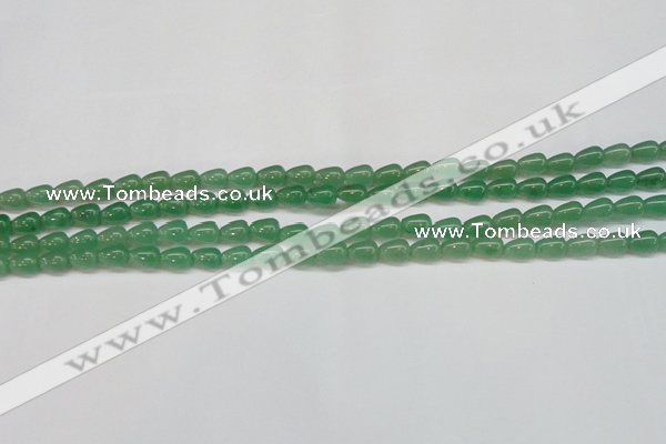 CAJ630 15.5 inches 6*9mm teardrop green aventurine beads