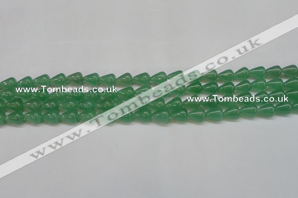 CAJ631 15.5 inches 8*10mm teardrop green aventurine beads