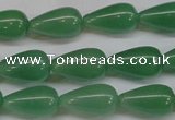 CAJ633 15.5 inches 10*18mm teardrop green aventurine beads