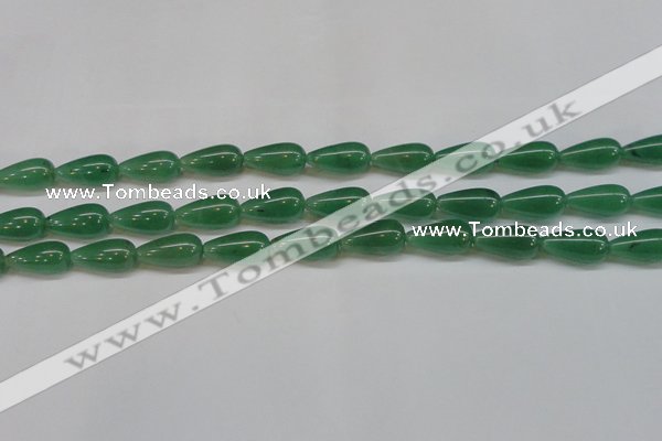 CAJ634 15.5 inches 10*20mm teardrop green aventurine beads