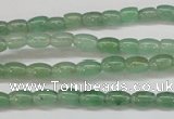 CAJ640 15.5 inches 4*6mm rice green aventurine beads