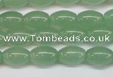 CAJ645 15.5 inches 8*12mm rice green aventurine beads