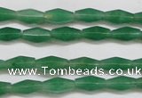 CAJ650 15.5 inches 6*12mm hexahedron green aventurine beads