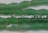 CAJ651 15.5 inches 8*12mm hexahedron green aventurine beads