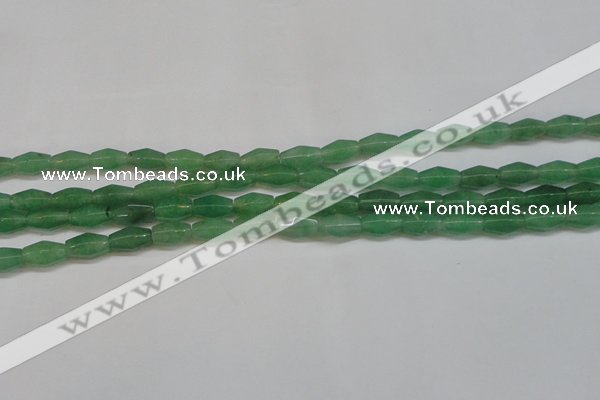 CAJ651 15.5 inches 8*12mm hexahedron green aventurine beads