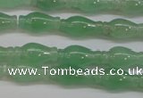 CAJ662 15.5 inches 7*14mm vase-shaped green aventurine beads