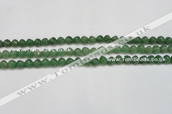 CAJ669 15.5 inches 7*7mm cube green aventurine beads