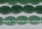 CAJ678 15.5 inches 10*14mm oval green aventurine beads