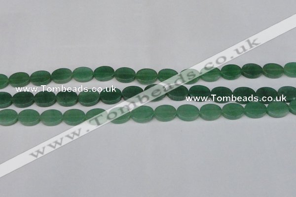 CAJ678 15.5 inches 10*14mm oval green aventurine beads