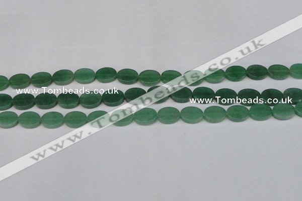 CAJ678 15.5 inches 10*14mm oval green aventurine beads