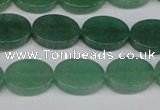 CAJ679 15.5 inches 12*16mm oval green aventurine beads