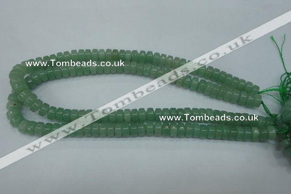 CAJ68 15.5 inches 5*10mm tyre green aventurine beads wholesale