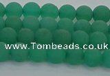 CAJ711 15.5 inches 6mm round matte green aventurine beads